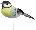 Vogeltje Yellow 8,5 cm doos 6 stuks