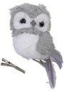 Fluffy Uiltjes op clip Grijs set 6 stuks
