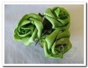 Foamroos Groen 5,5 cm 3 stuks