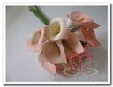 Calla Creme Roze Foambloem 3,5x5 cm bundel