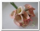 Calla Creme Roze Foambloem 3,5x5 cm doosje