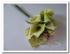 Calla Lichtgroen Foambloem 3,5x5 cm doosje