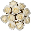 Mini Foam Roos Creme 2 cm Doosje