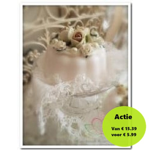Mini Foam Roos Creme Bruin 2 cm Doos