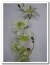 Orchidee Wit Groen Zijden ca. 7 bloemen per tak