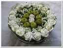 Taart Foambloemen Roos Cake Wit 15 cm