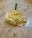 Ranonkels foam Creme Groen 6 cm doos 30 stuks