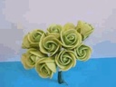 Mini Foam Roos Olijf 2 cm Doos 144 stuks