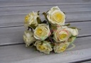 Foamroos Elegant Cremegeel Lichtgeel 5 cm per stuk