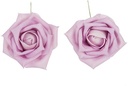 Foamroos de Luxe Lila Roze 9 cm 8 stuks