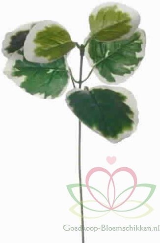 Zijde Blaadjes Bontkleurig op draad 10 stuks