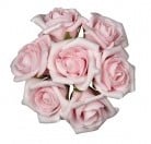 Foamroos Emilia Softrose 6 cm bundel 7 stuks