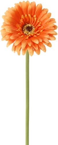 Gerbera Oranje Zijdenbloem 58 cm per stuk