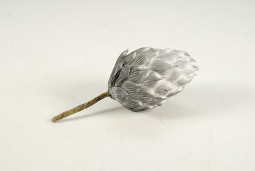 Artisjok Grijs Foambloem 15 cm per stuk