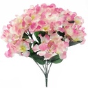 Hortensia Hydrangea Pink Roze Zijdenbloem bundel 11 stuks 35 cm