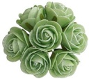 Mini Foam Roos Antique Cool Groen 3 cm Zak 84 stuks