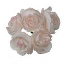 Ranonkels foam Creme Roze 6 cm bundel 5 stuks