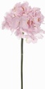 Hortensia Hydrangea Zachtroze Zijdenbloem op steel 48 cm