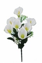 Calla Boeketje 5 knoppen met Gips Wit