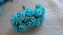 Mini Foam Roos Blue Blauw 2,5 cm Bundel 12 stuks