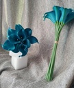 Calla Real Touch Teal 7 cm 37 cm lang per stuk