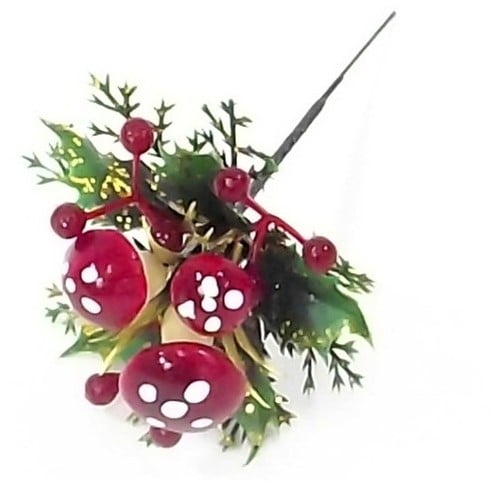 Kerstbijsteker Herfst XMAS Paddenstoel Besjes Doos 96 stuks