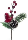 Kerstbijsteker Leuke Paddenstoel Dennenappel Besjes doos 60 stuks