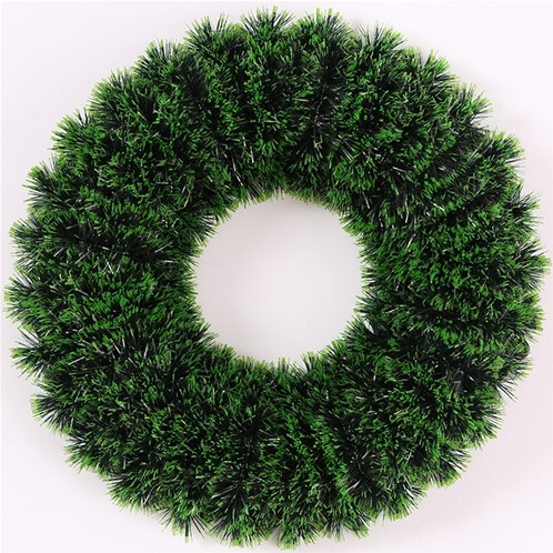 Dennenkrans Kunst Tinsel Groen Black 37 cm