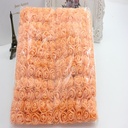 Mini Foam Roos met Tule Oranje 2 cm Bulk Pak 144 stuks