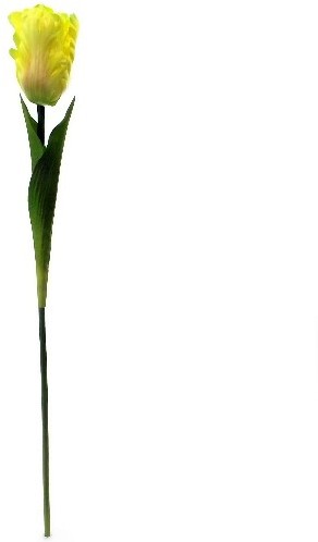 Parkiettulp Geel Zijden 56 cm per stuk