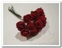 Mini Foam Roos Rood 2 cm Doos 144 stuks
