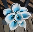 Calla Real Touch Tiffany Blue Centre 7 cm 37 cm lang per stuk