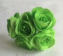 Camelia Ranonkel Groen Neon Foambloem doos 30 stuks
