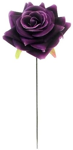 Zijden Roos Diamondrose Purple 25 cm doos 48 stuks
