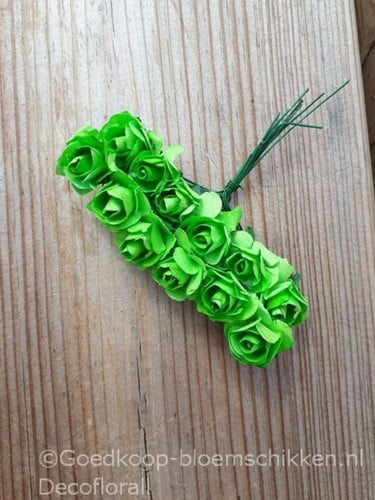 Mulberry Roosjes Appelgroen pak 144 stuks