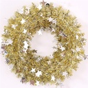 Dennenkrans Kunst Tinsel Goud Zilver 37 cm