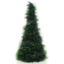 Dennen Kunst Tinsel Groen Black 26 cm 
