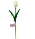 Tulpen Real Touch Wit Luxe Siliconen Latex per stuk 34 cm