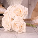 Foamroos Open Tea Rose Ivory 6 cm 5 stuks