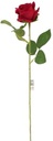 Zijden Roos Valentijnroos Single Rose Rood met Blad 70 cm per stuk