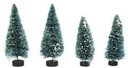 Dennenboompjes Besneeuwd Succulent gesorteerd 9+12 cm 4 stuks
