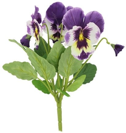 Viooltje Pansy Kunst Purple Blauw Pick 30 cm