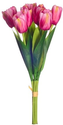 Tulpen Fuchsia Zijden Bundel 7 bloemen