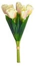 Tulpen Creme Pink Zijden Bundel 7 bloemen