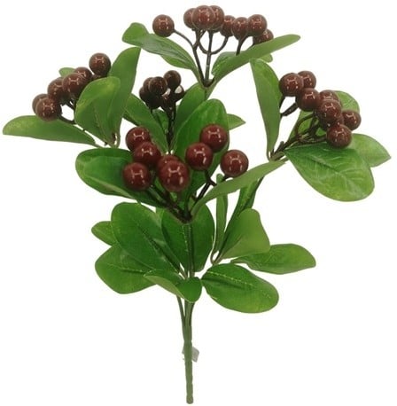 Bessentak Bordeaux Kunstbloem 32 cm per stuk