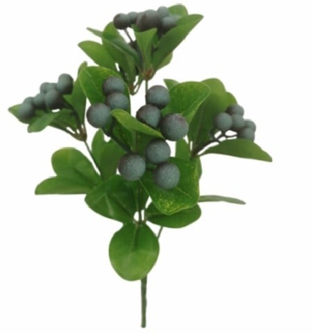 Bessentak Blauw Kunstbloem 32 cm per stuk
