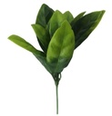 Bladpick 2 tone 15cm PLASTIC LEAF PICK TWO TONE groen /10 stuks corsage vuller