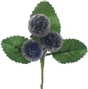 Besjes Frosted Raspberry Donkerblauw Kunstbloem 10 cm Zak 6 stuks