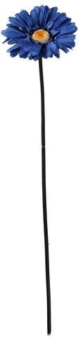 Gerbera 54 cm Blauw/Zwart Zijden bloemen / st 