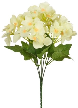 Hortensia Hydrangea Creme Zijdenbloem 30 cm
